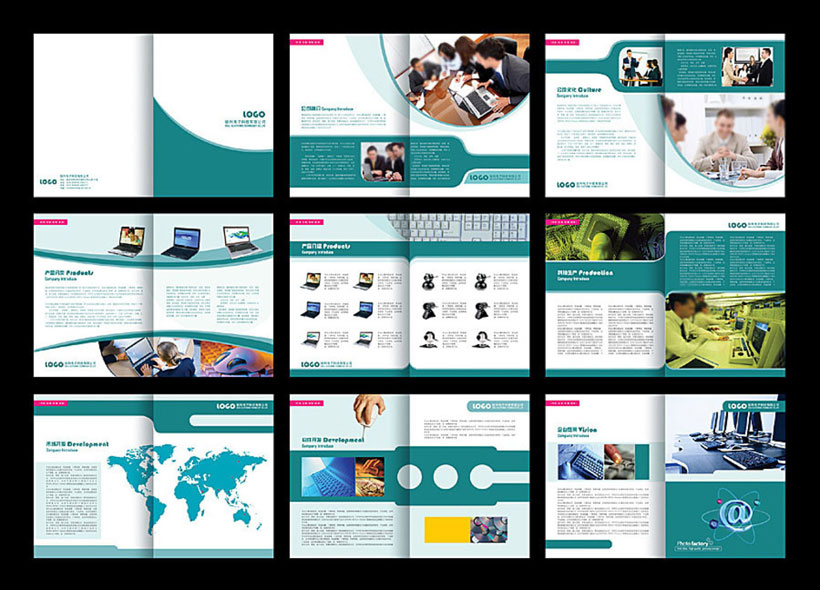 企業文化宣傳冊設計PSD素材